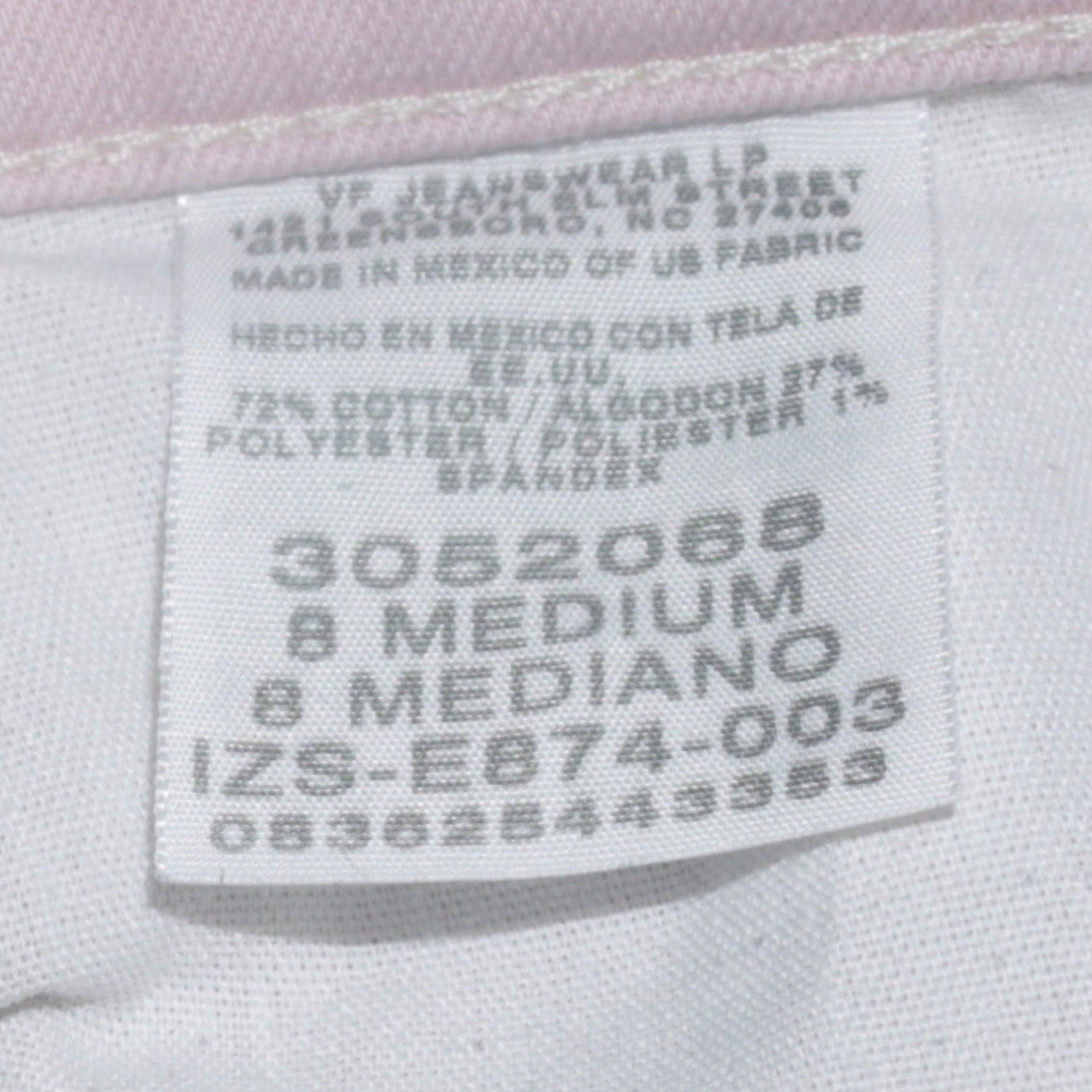 Lee Womens Pink Relaxed Straight Leg High Waist Jeans Size 8