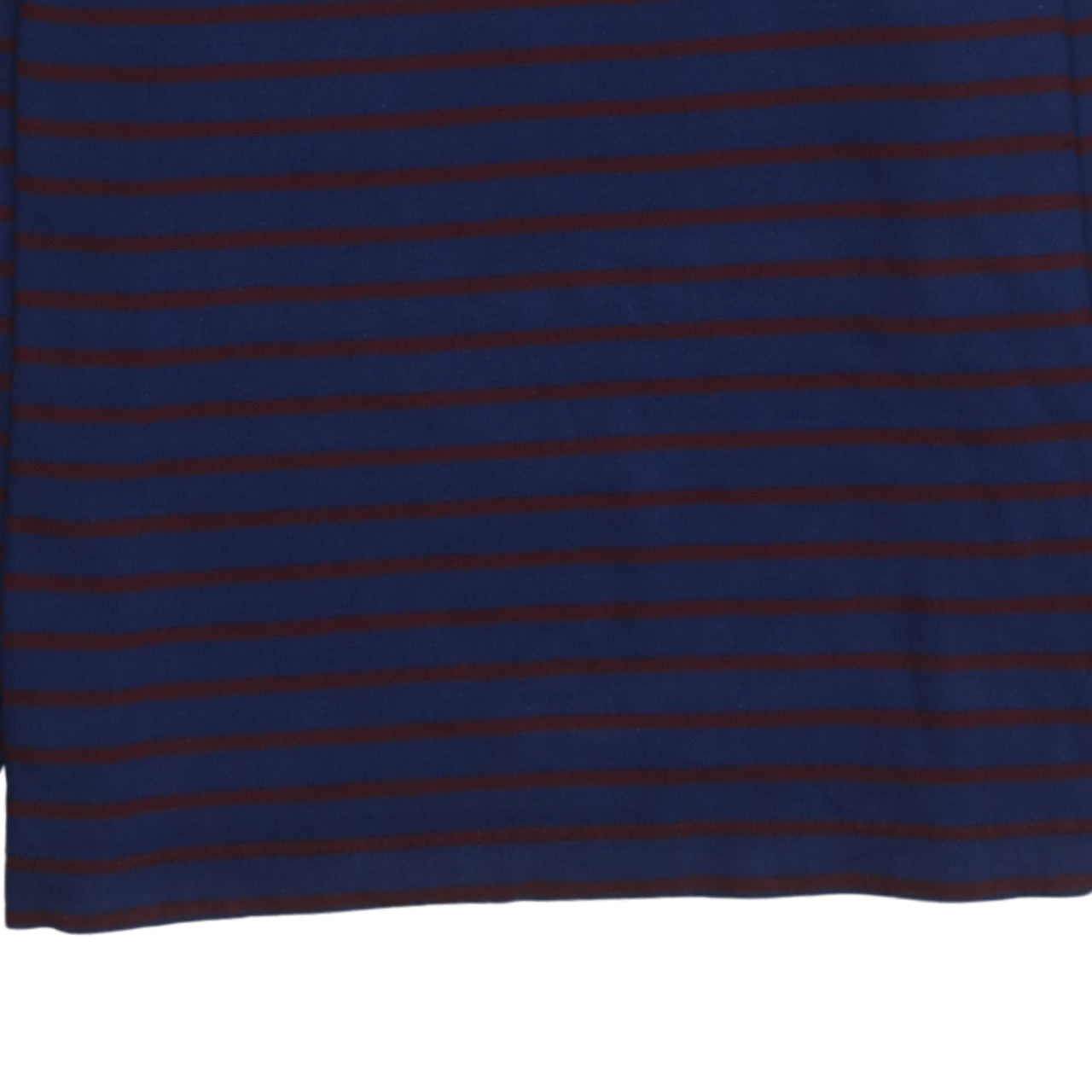 Fred Perry Men's Blue Striped Long Sleeve Cotton T-Shirt M