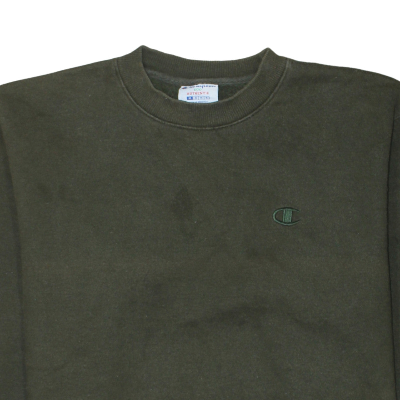Champion Men's Green Crew Neck Pullover Sweatshirt Size M