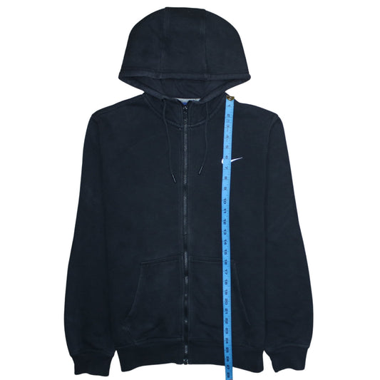 Nike Men’s Black Full Zip Hoodie Size M Regular Fleece Sweatshirt