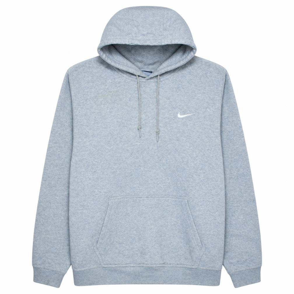 Nike Men’s Grey 2XL Pullover Hoodie Fleece Sweatshirt