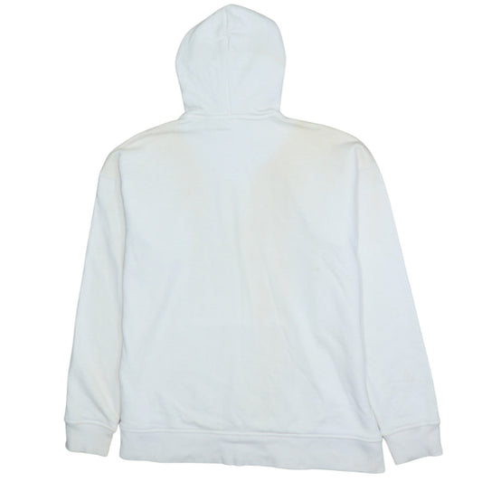 Adidas Women Ivory Hoodie Size 10 Pullover Cotton Classic Fit