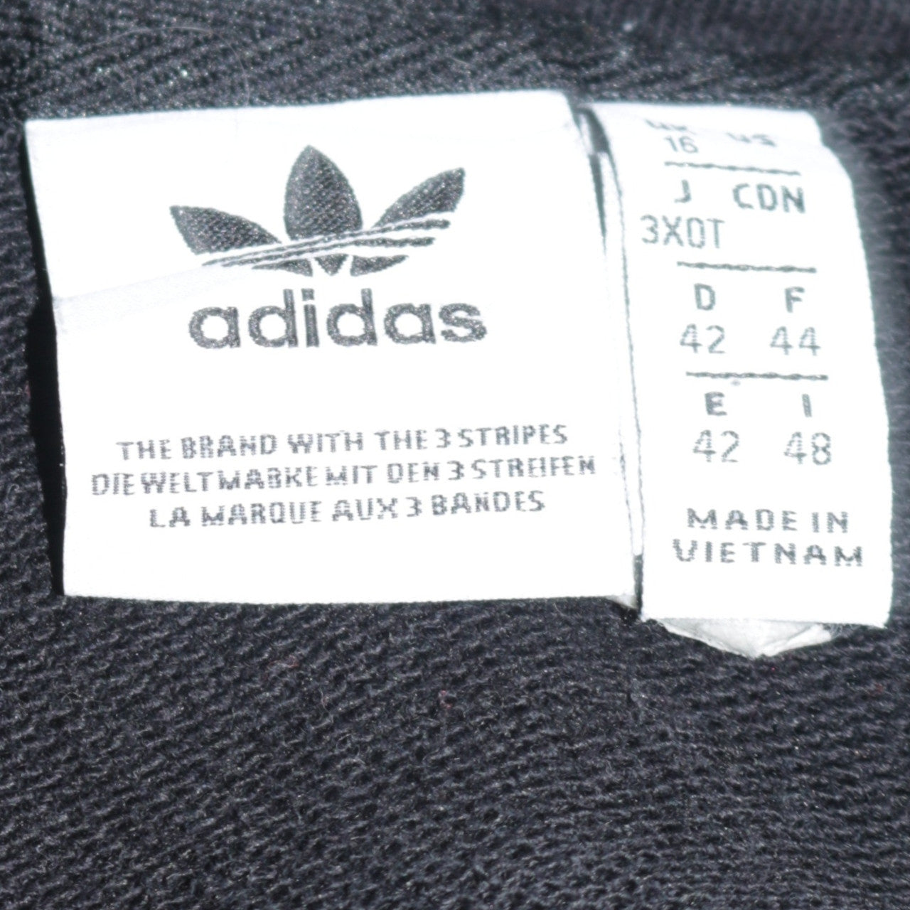 Adidas Womens Black & Blue Pullover Hoodie Size 16 Cotton Blend
