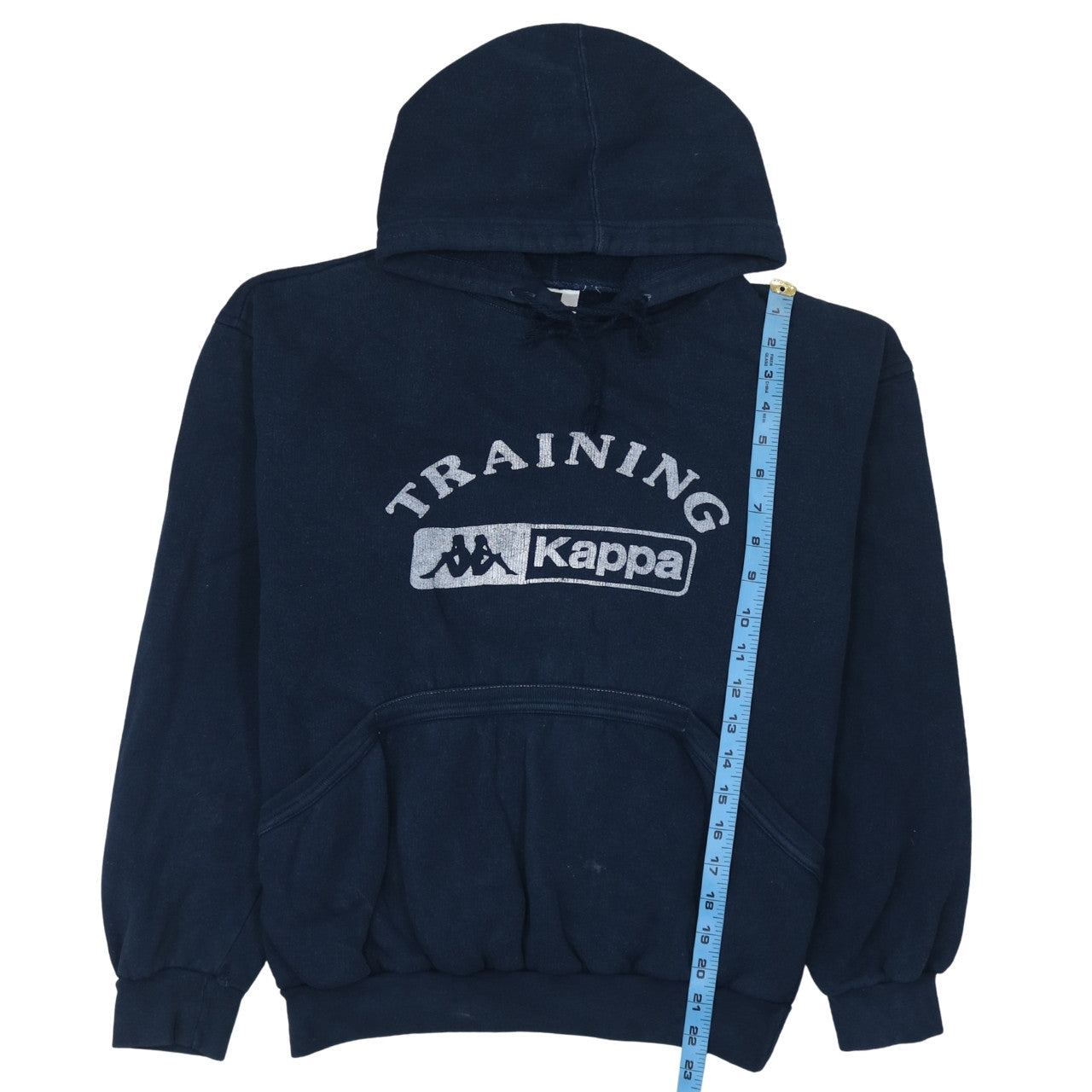 Kappa Men's Blue Pullover Training Hoodie Medium Fleece Sweatshirt
