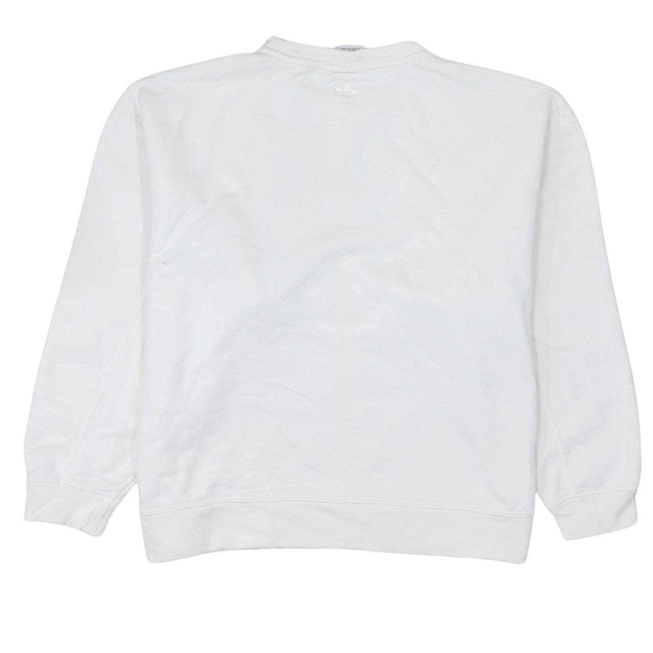 Adidas Womens White Floral Crew Neck Sweatshirt Size 12 UK