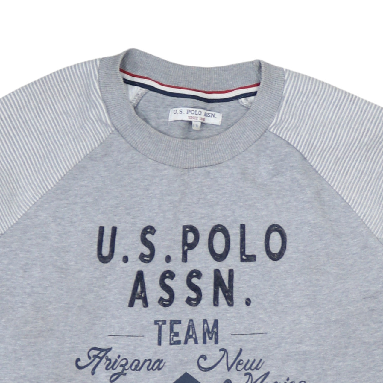 U.S. Polo Assn. Men's Grey Crew Neck Sweatshirt Size S Regular Fit