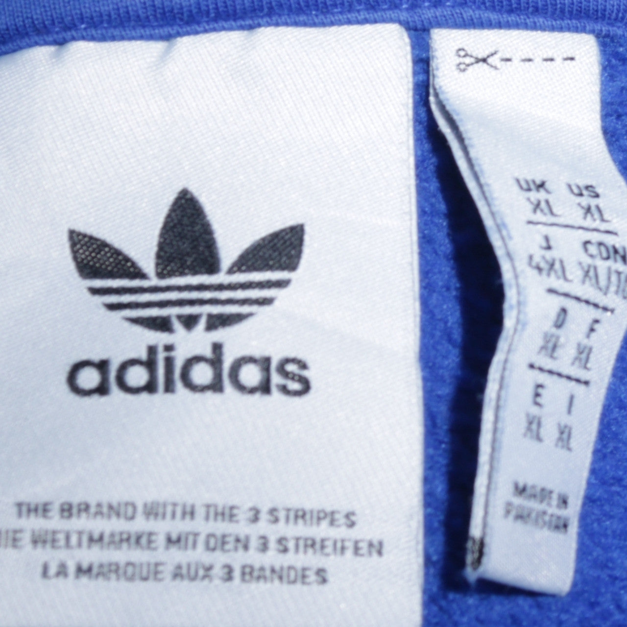 Adidas Men's Blue XL Pullover Hoodie Fleece Sweatshirt