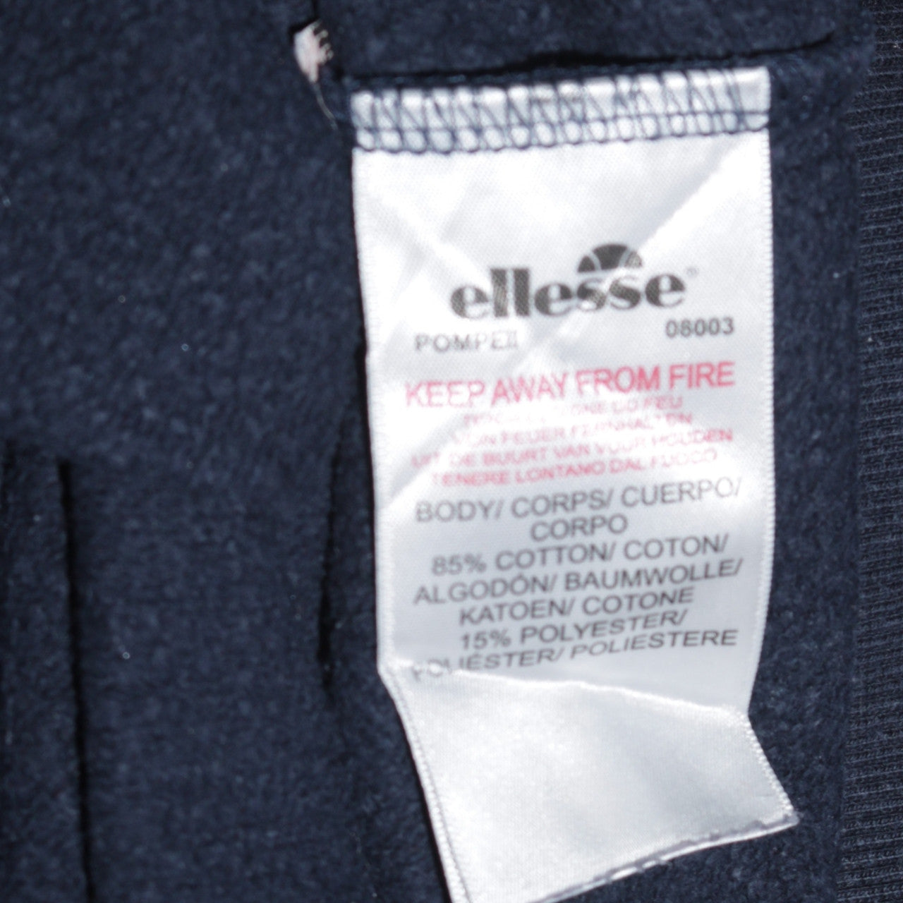 Ellesse Womens Navy Blue Crew Neck Pullover Sweatshirt UK 10