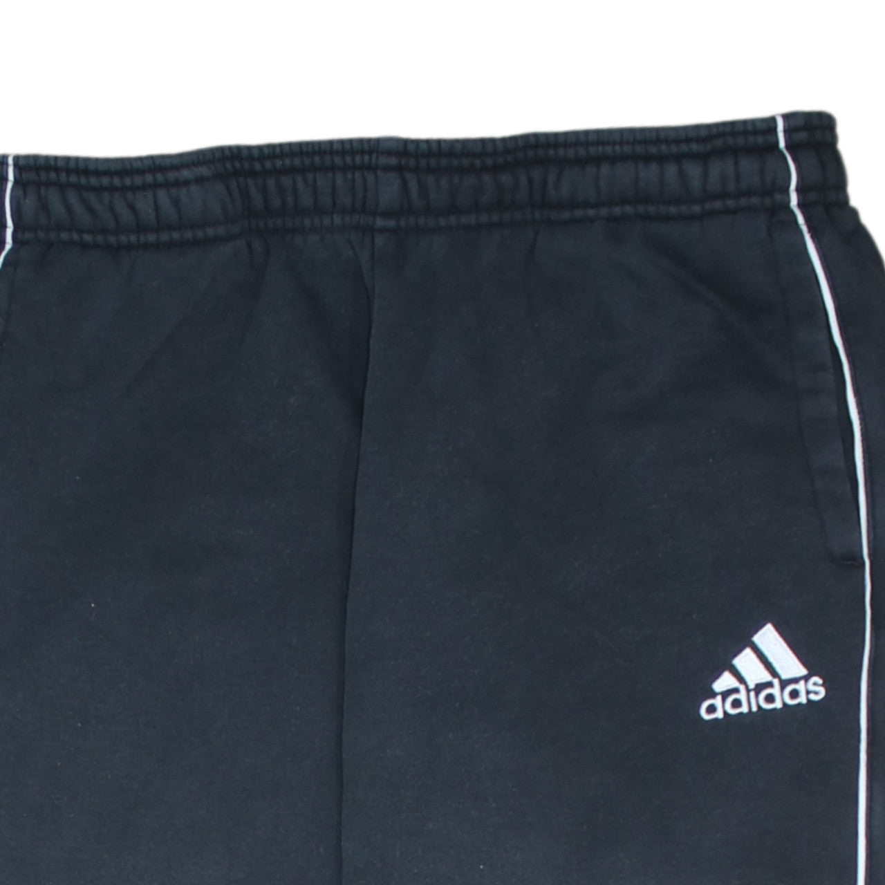 Adidas Boys Black Jogger Sweatpants 15-16 Years Elastic Waist Fleece