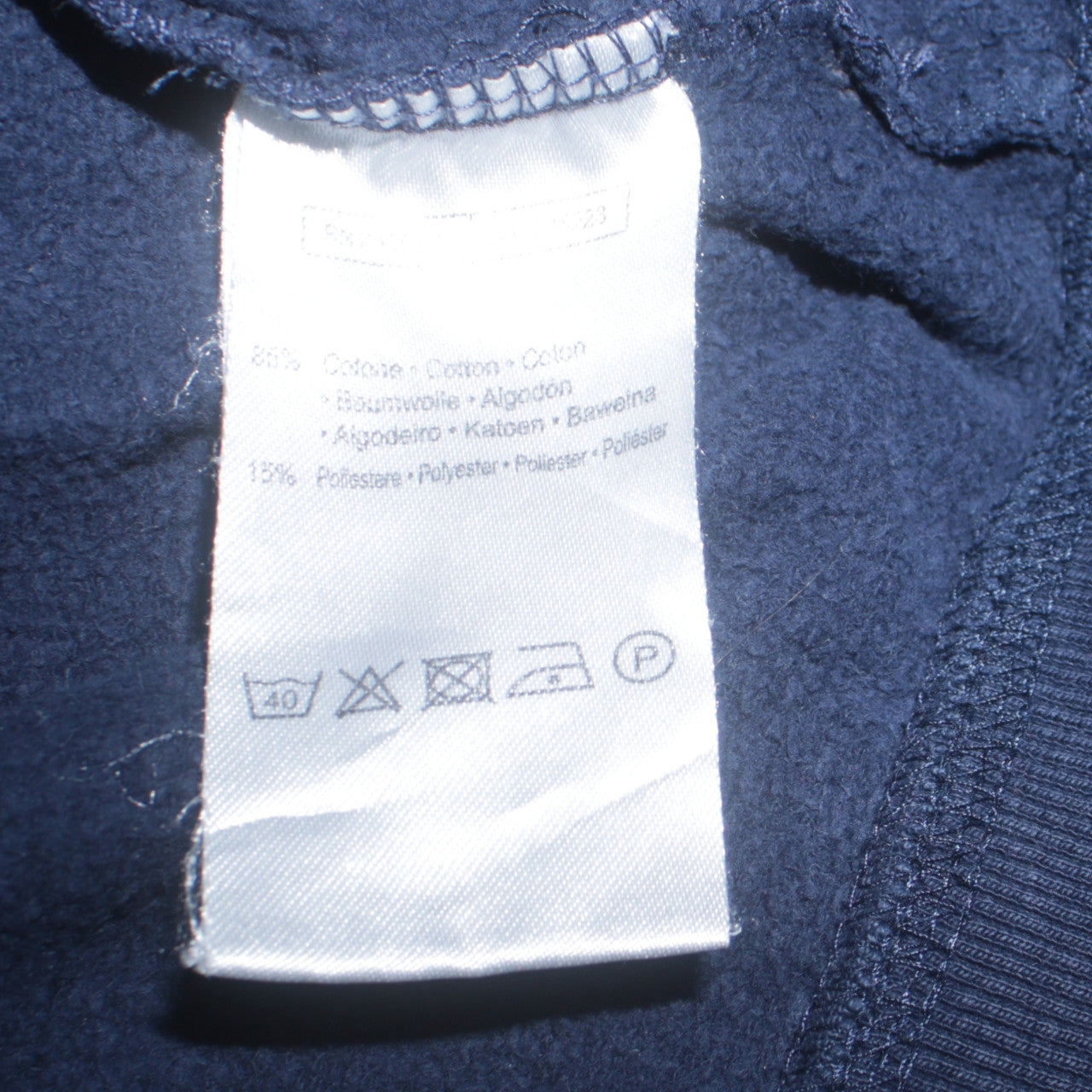 Kappa Men's Blue XL Full Zip Hoodie Cotton Blend Sweatshirt