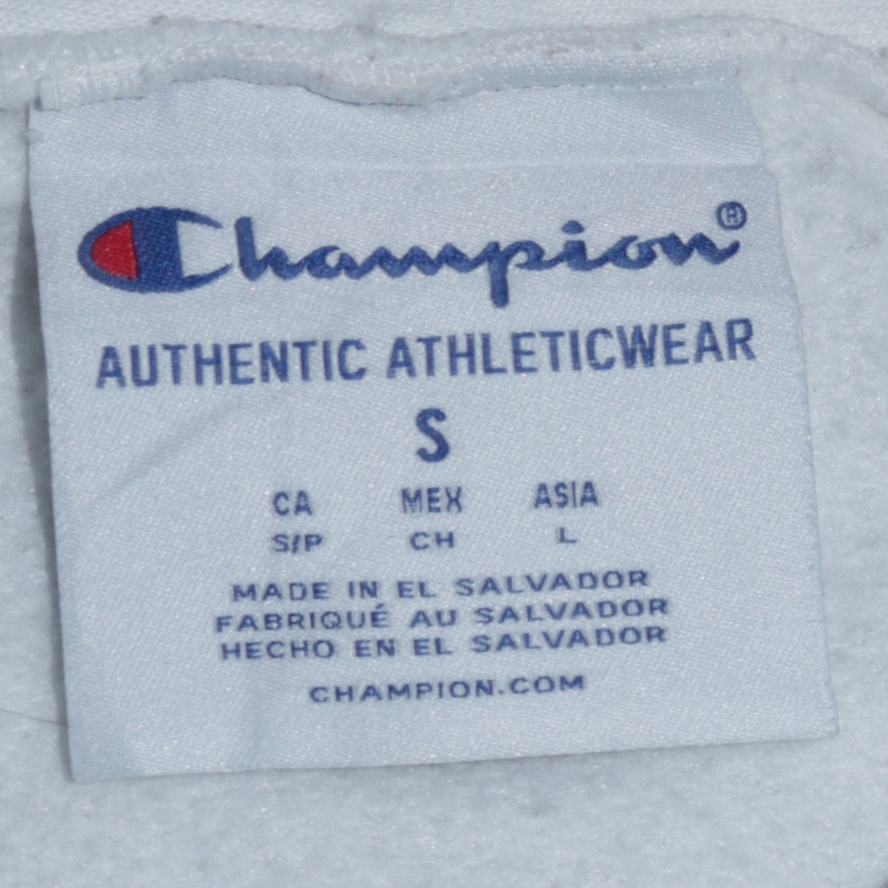 Champion Men's White Graphic Pullover Hoodie Size S Lacrosse Sportswear