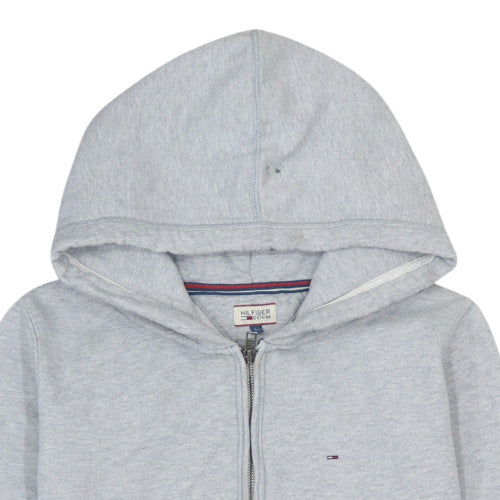Hilfiger Denim Mens Grey Full Zip Hoodie Size L