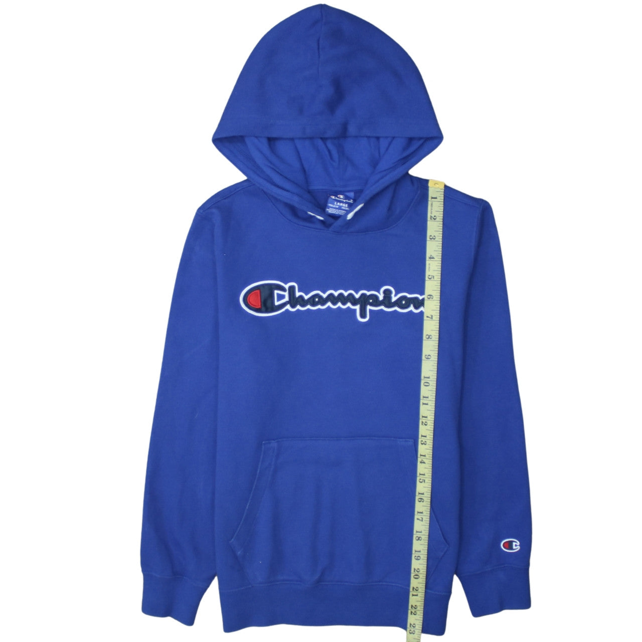 Champion Boys Blue Pullover Hoodie Size 11-12 Years Logo Print