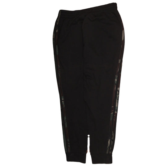 Adidas Womens Black Jogger Trousers M Elastic Waist Fleece Sports Pants