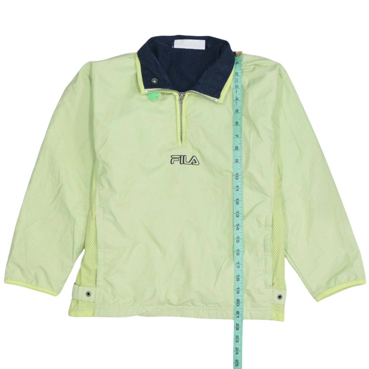 Fila Boys Green 1/4 Zip Lightweight Windbreaker Jacket 2 Years