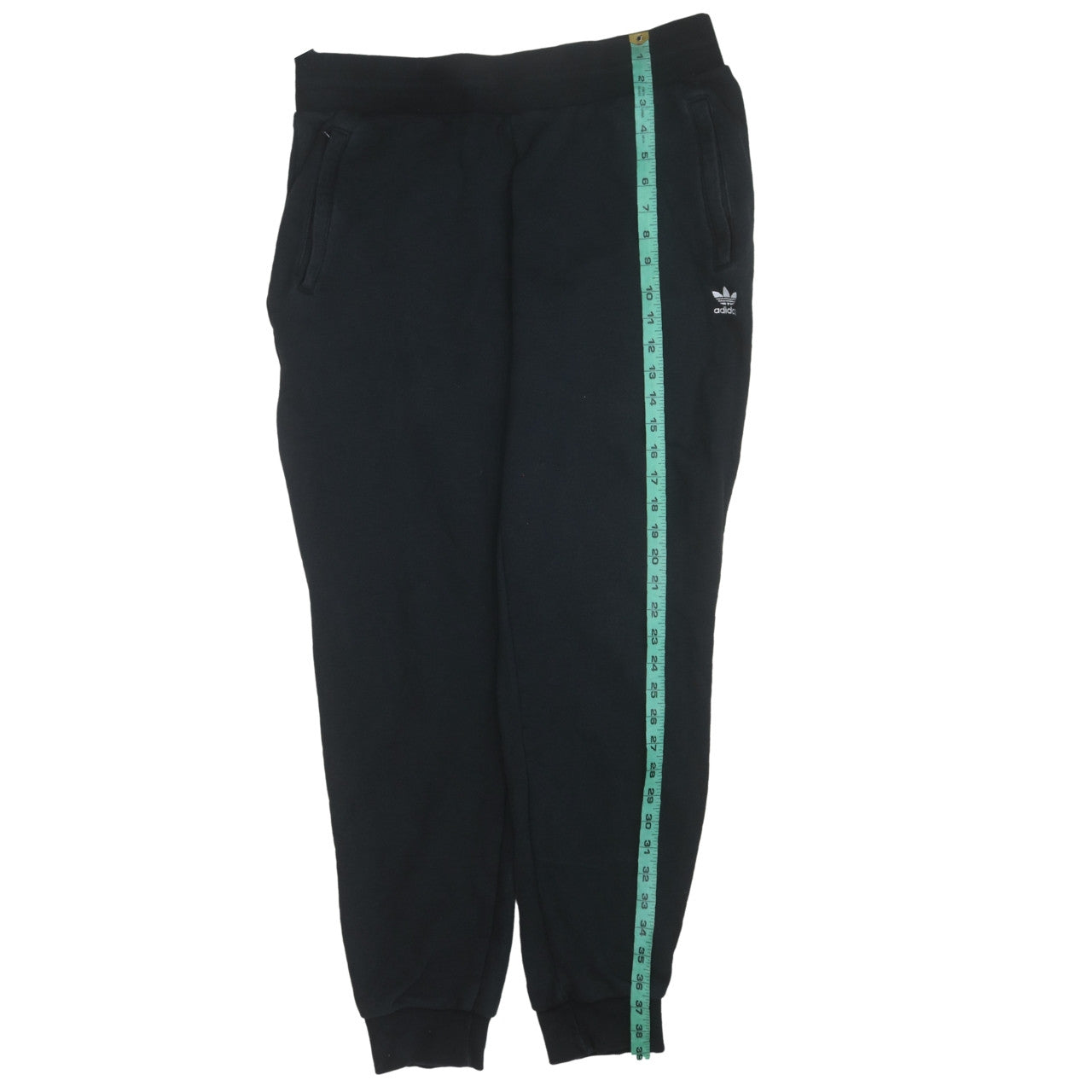 adidas Womens Black Jogger Sweatpants L Fleece Comfort Tapered Fit