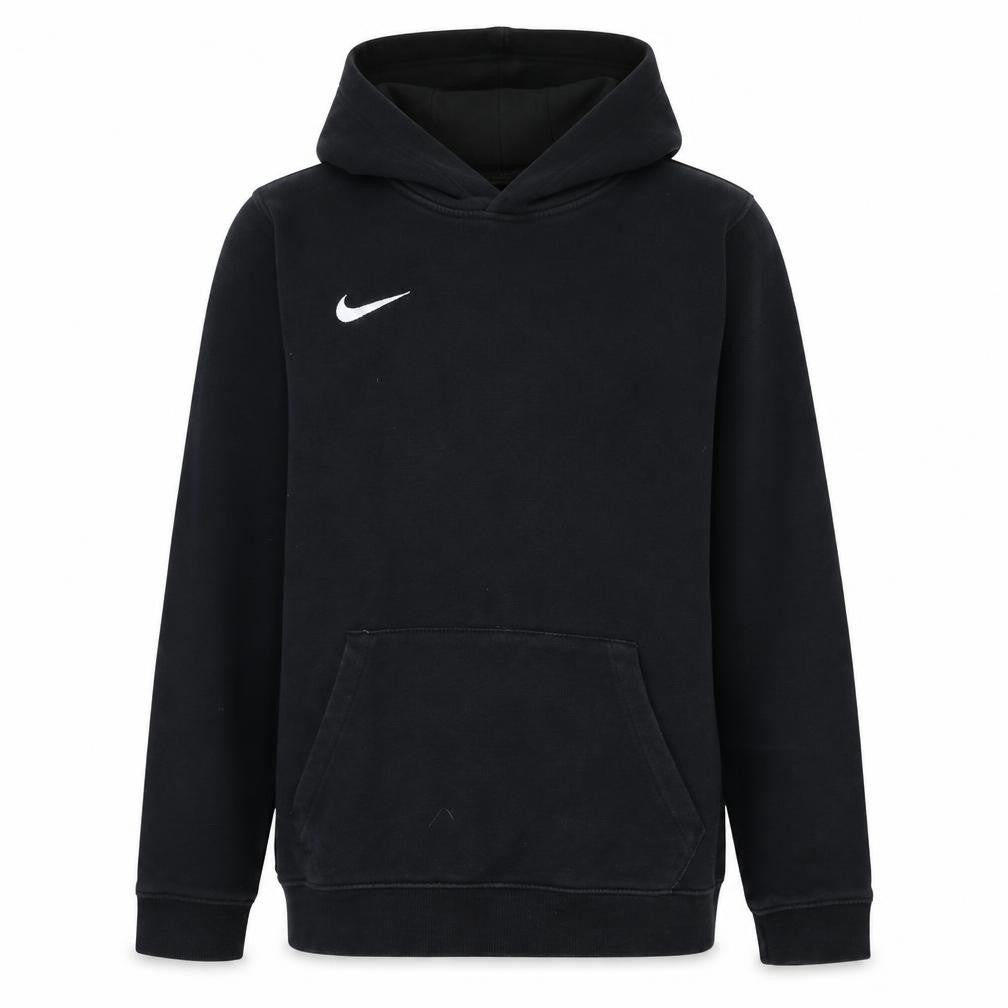 Nike Boys Black XL Pullover Hoodie with Logo and Kangaroo Pocket