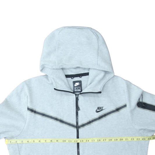 Nike Men's Grey Full Zip Hoodie XL Lightweight Athletic