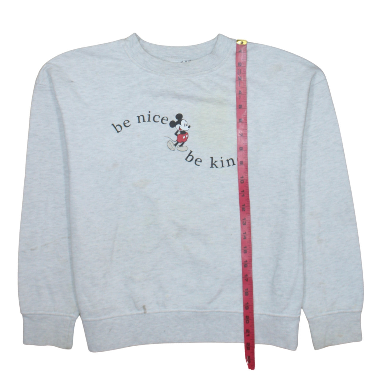 Disney Women Grey Mickey Mouse XS Pullover Sweatshirt