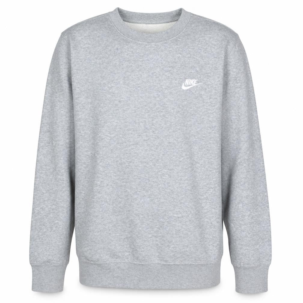 Nike Men's Grey Crew Neck Pullover Sweatshirt Size S