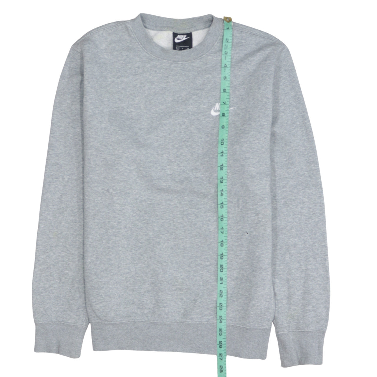 Nike Men's Grey Crew Neck Pullover Sweatshirt Size S