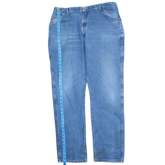 Wrangler Men's Blue Regular Fit Straight Jeans 40W 34L