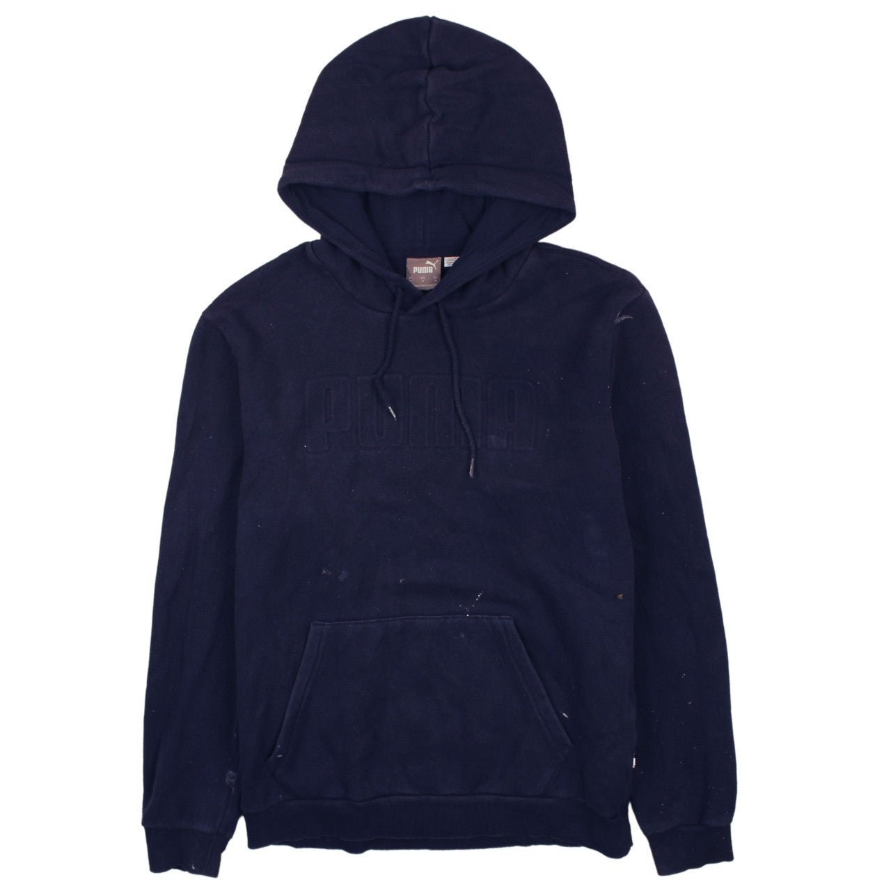 Puma Men's Blue Pullover Hoodie Size M Regular Cotton Blend