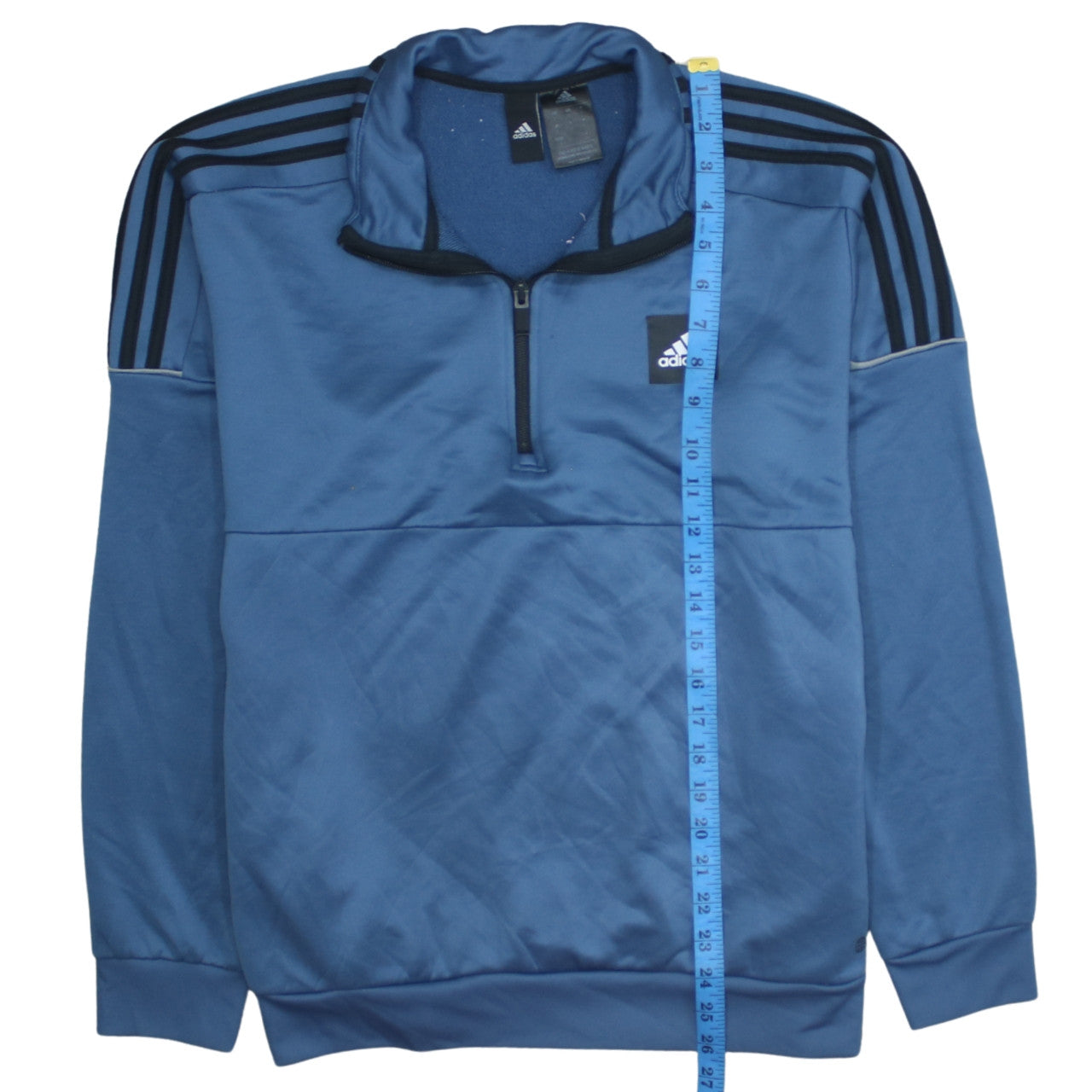 Adidas Men's Blue 1/4 Zip Pullover Sweatshirt Size L