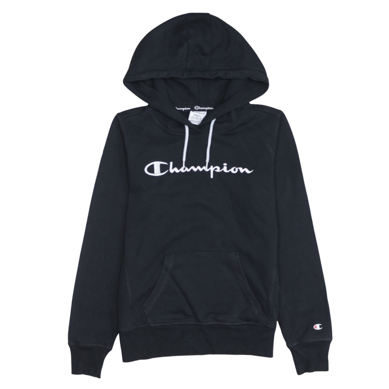 Champion Women's Black Small Pullover Hoodie with Logo