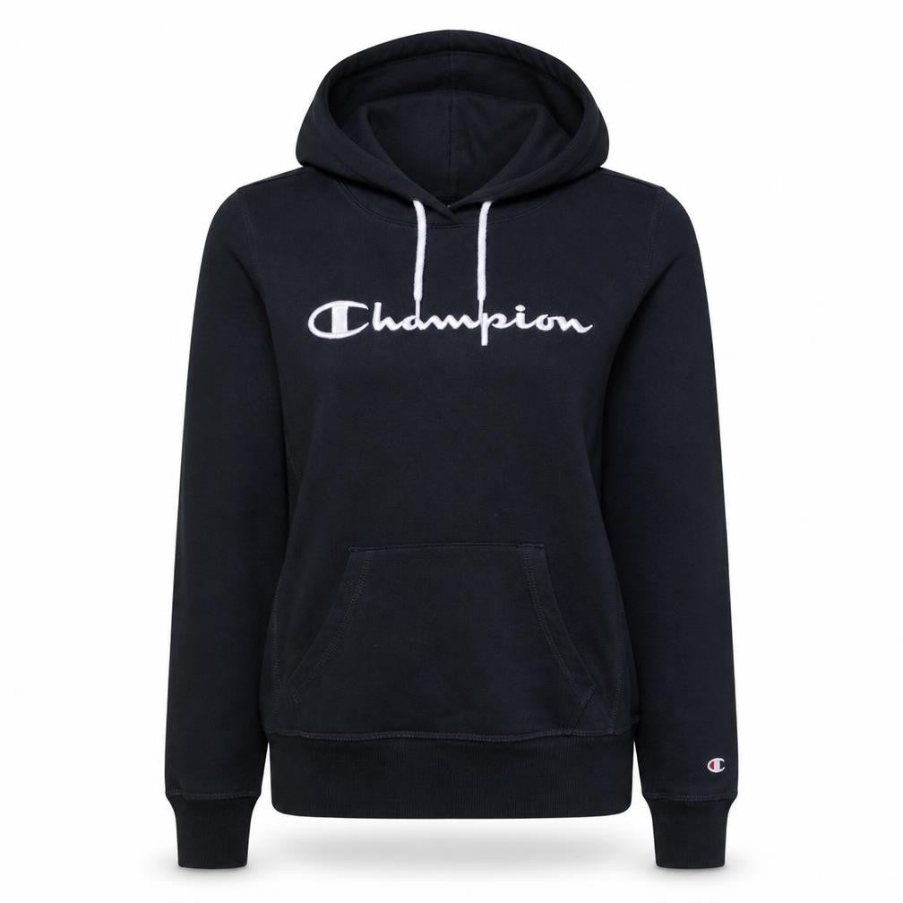 Champion Women's Black Small Pullover Hoodie with Logo