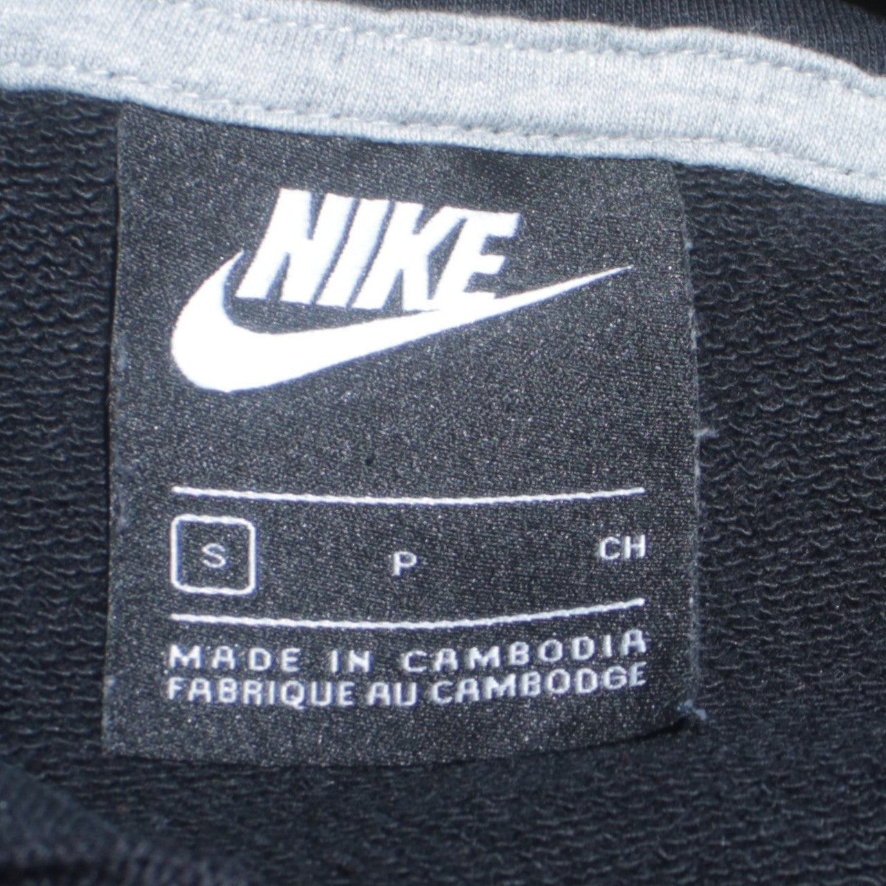Nike Womens Black Full Zip Hoodie Small Cotton Blend