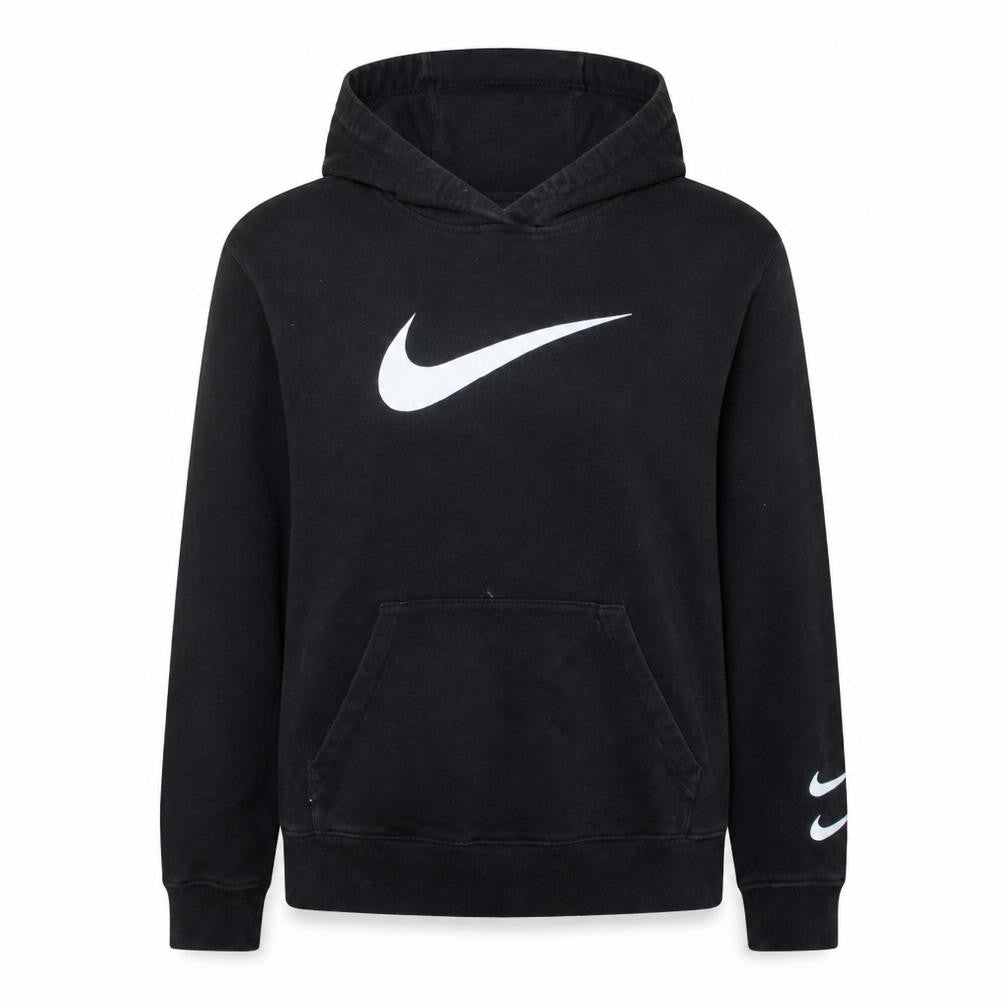 Nike Womens Black XS Pullover Hoodie with Logo Print