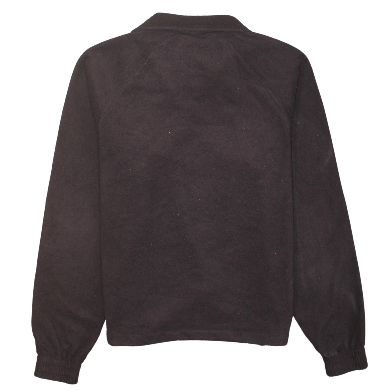 Adidas Women Brown Fleece 1/2 Zip Pullover Sweatshirt Size 8-10