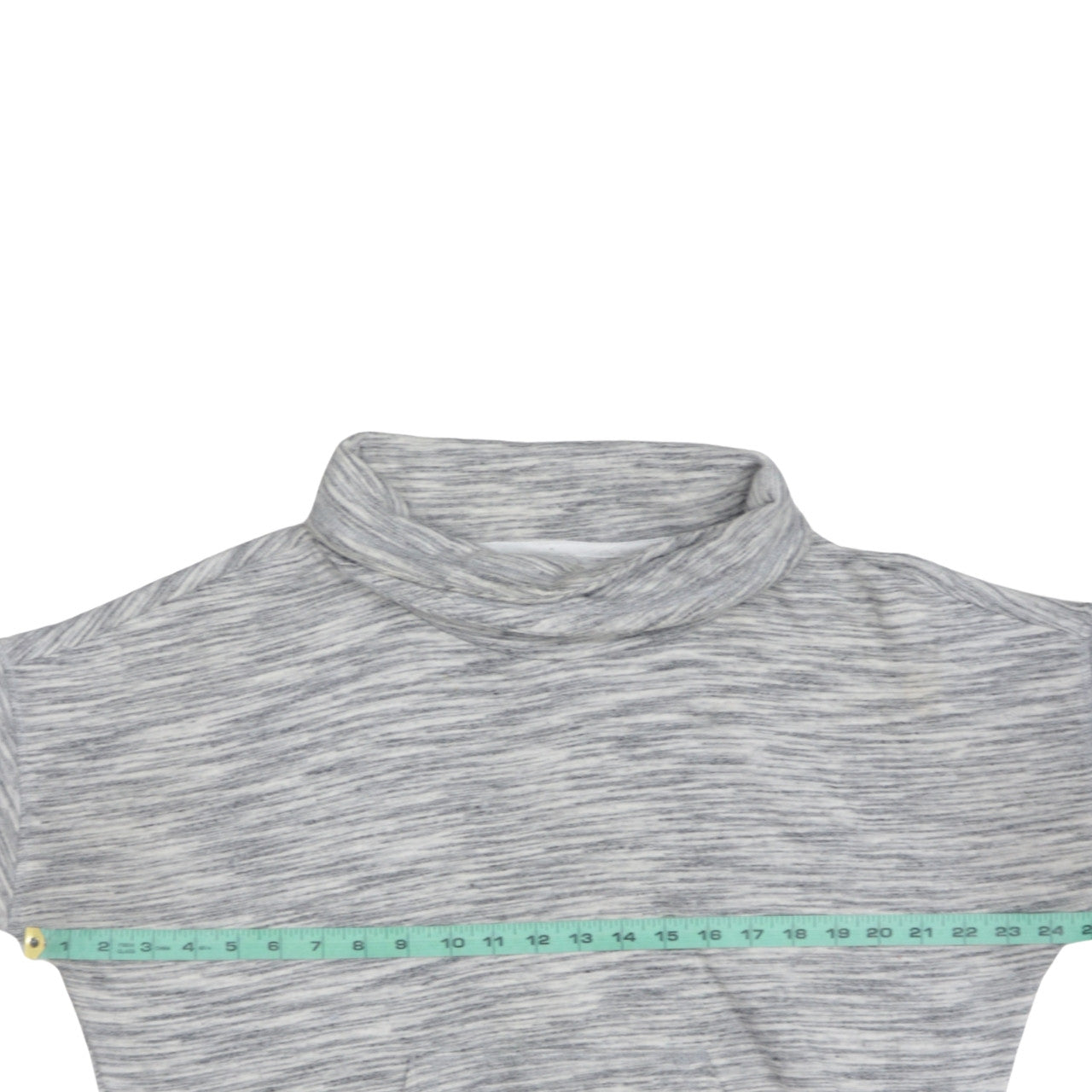 Reebok Women Grey Marl Cowl Neck Pullover Sweatshirt Size M