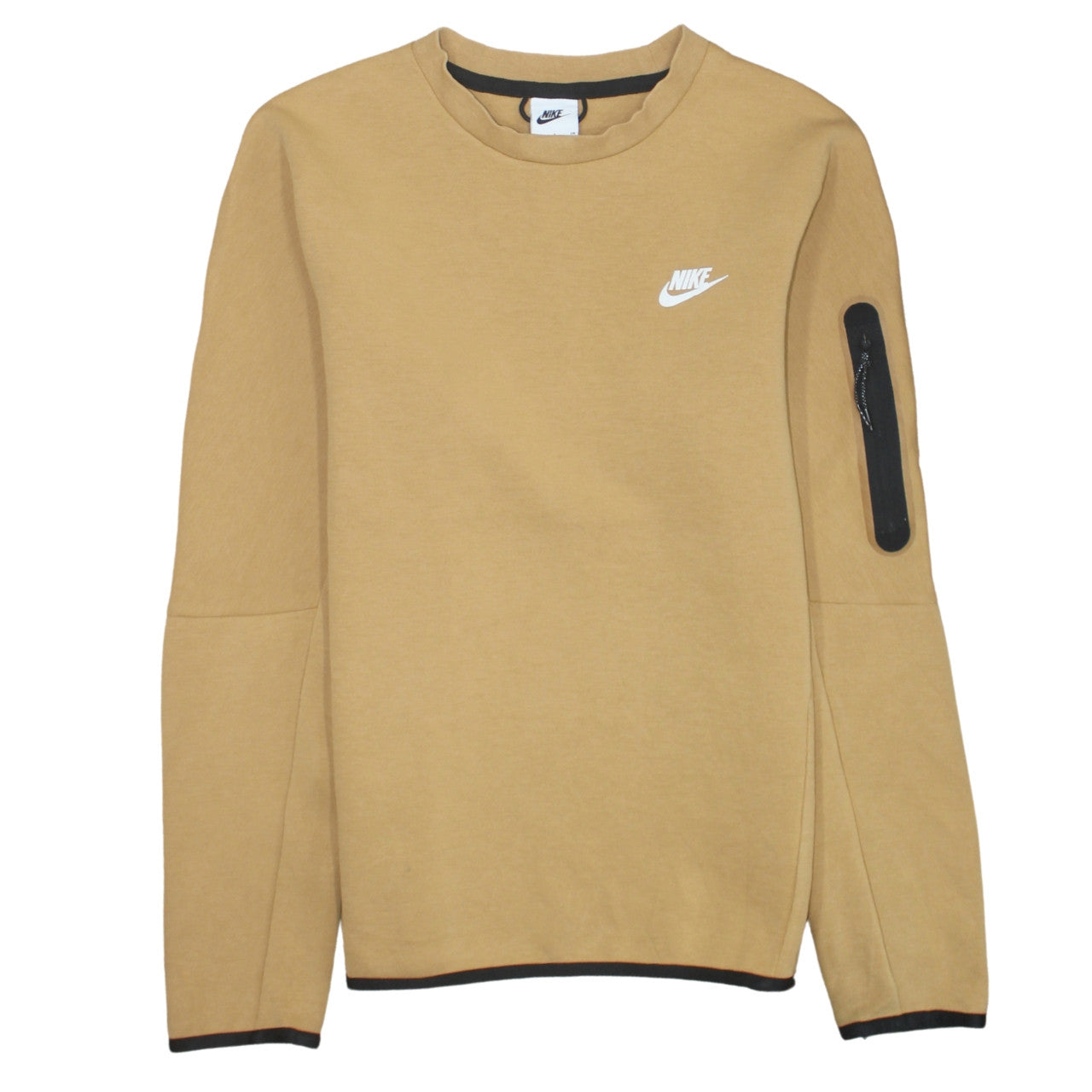 Nike Men’s Beige Crew Neck Pullover Sweatshirt Small