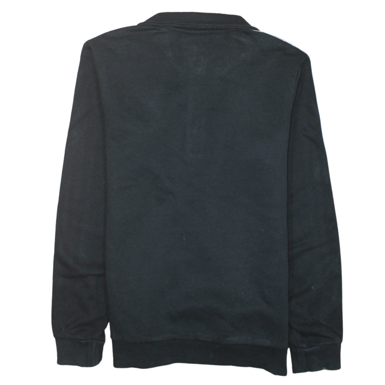 Adidas Women Black 1/4 Zip Sweatshirt S 8-10 Logo Pullover Top