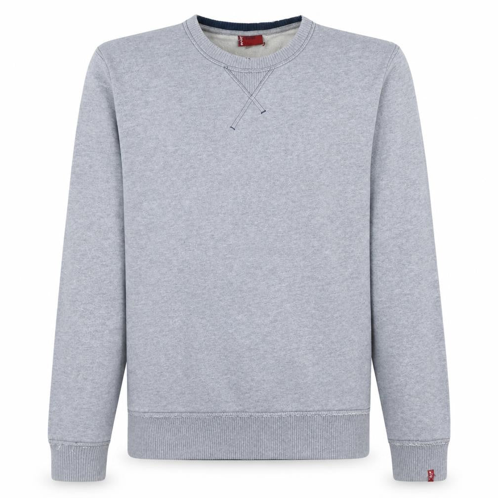 Levi's Men's Grey Crew Neck Pullover Sweatshirt Medium