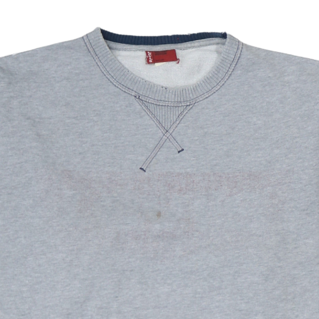 Levi's Men's Grey Crew Neck Pullover Sweatshirt Medium