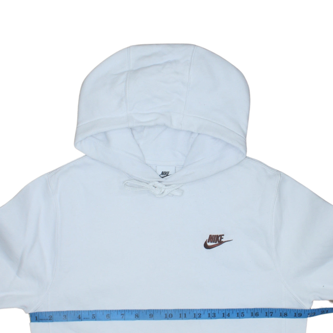 Nike Men's White Pullover Hoodie XS Logo Sportswear Fleece