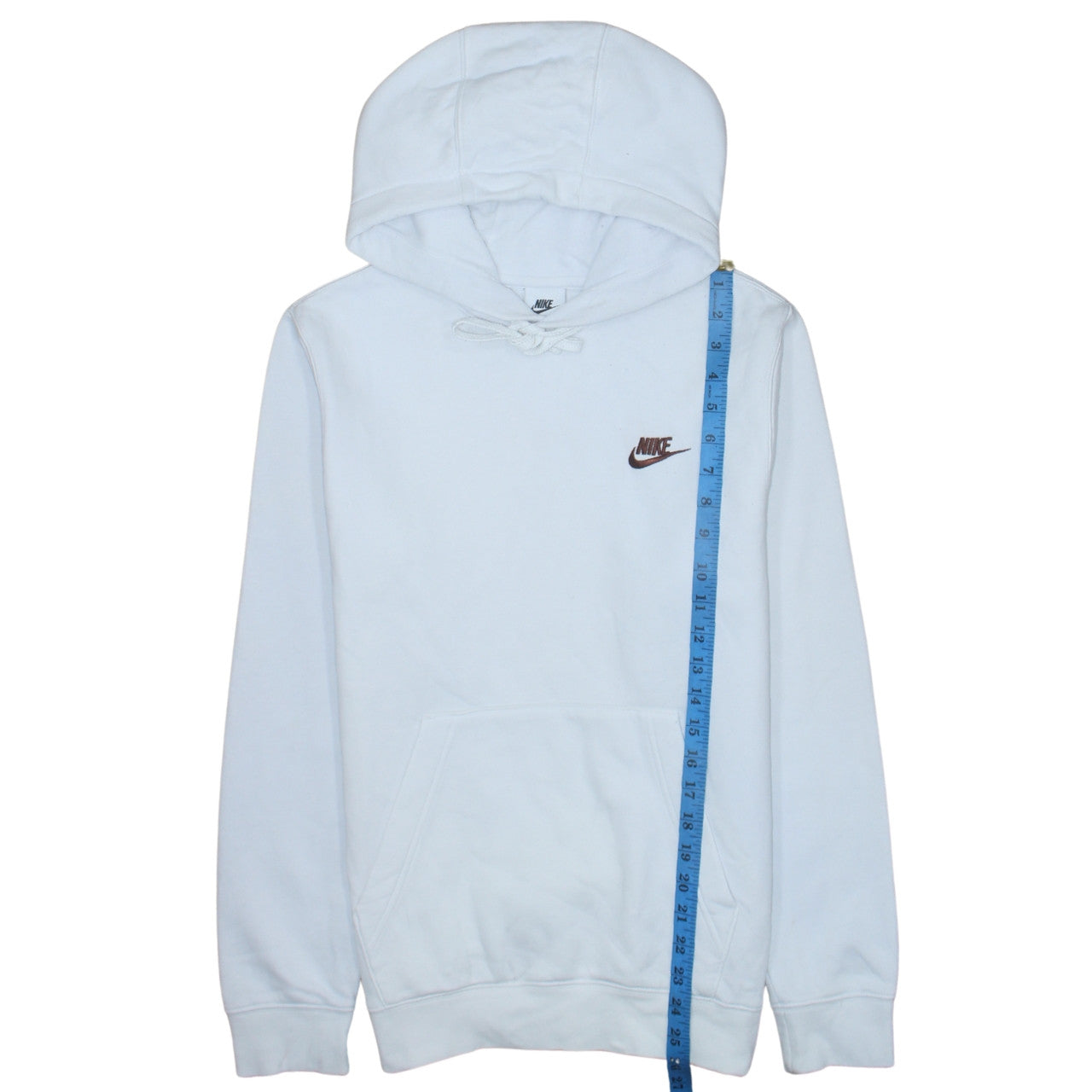 Nike Men's White Pullover Hoodie XS Logo Sportswear Fleece