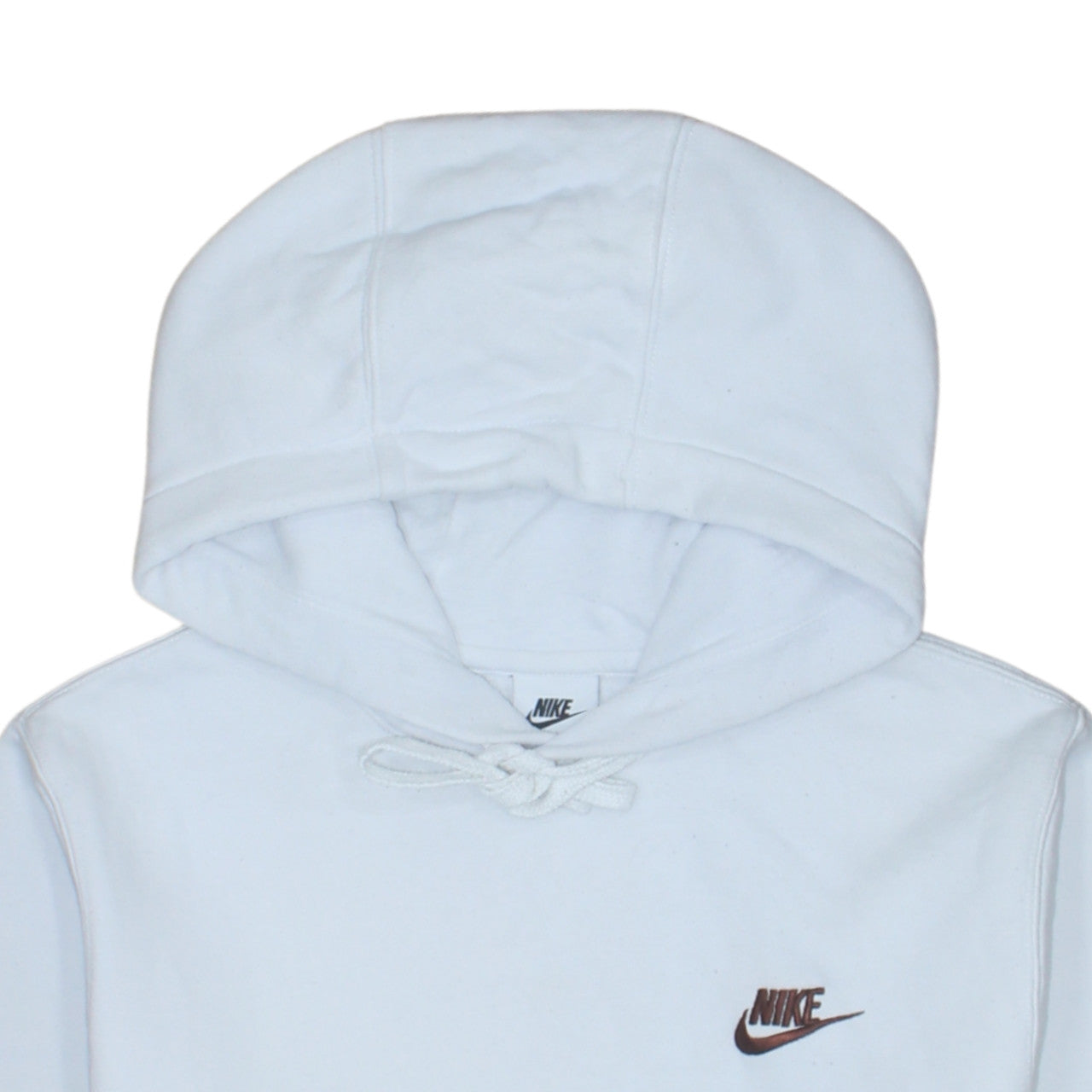 Nike Men's White Pullover Hoodie XS Logo Sportswear Fleece
