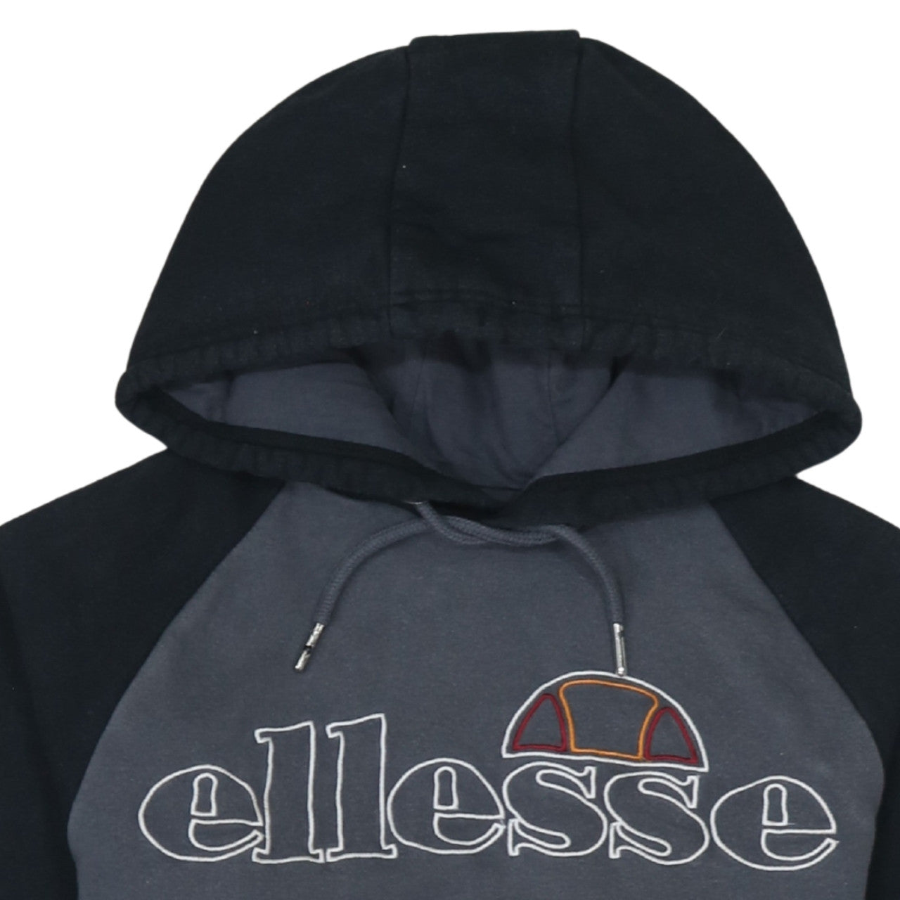 Ellesse Men's Grey & Black Pullover Hoodie XS Cotton Blend