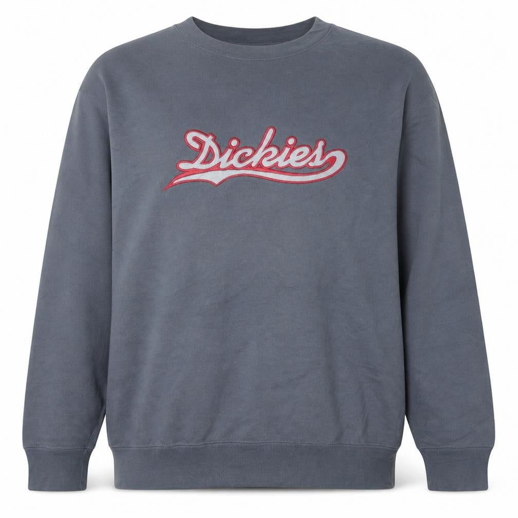Dickies Men's Blue XL Pullover Sweatshirt Crew Neck Logo Graphic
