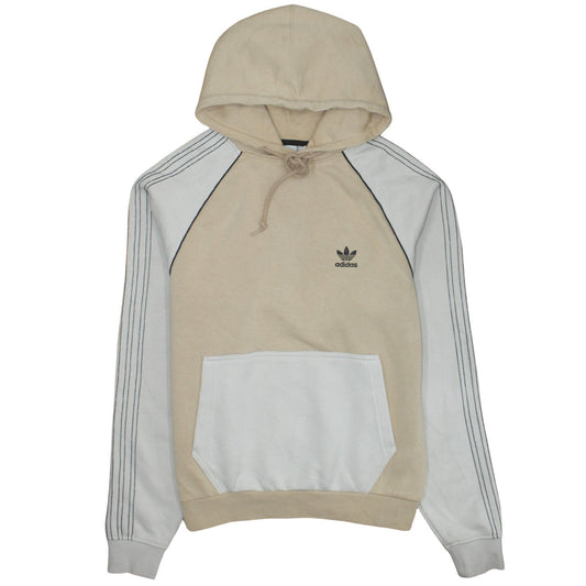Adidas Men's Beige Pullover Hoodie Small Casual Sportswear