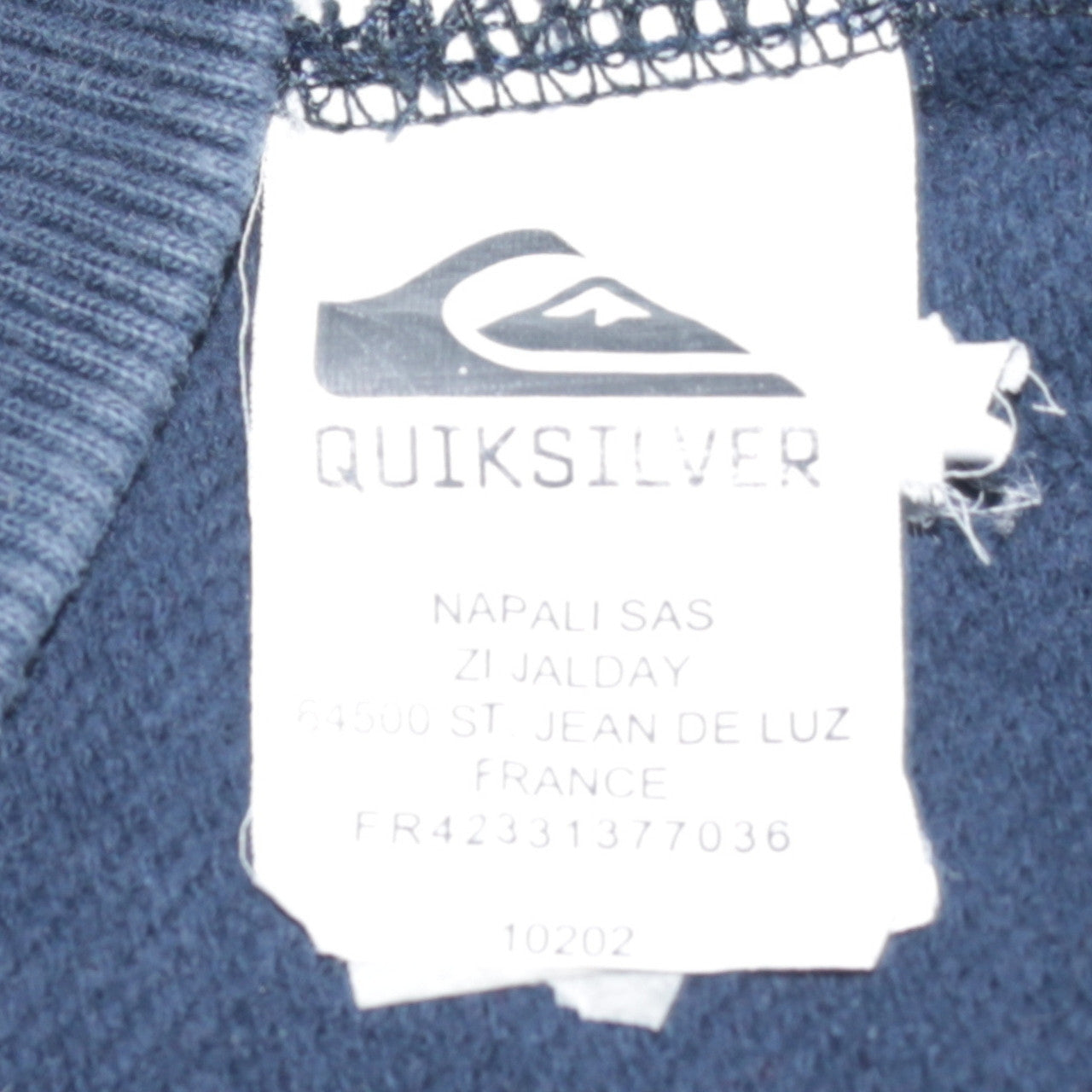 Quiksilver Mens Blue Pullover Hoodie 2XL Surf Graphic Fleece Sweatshirt