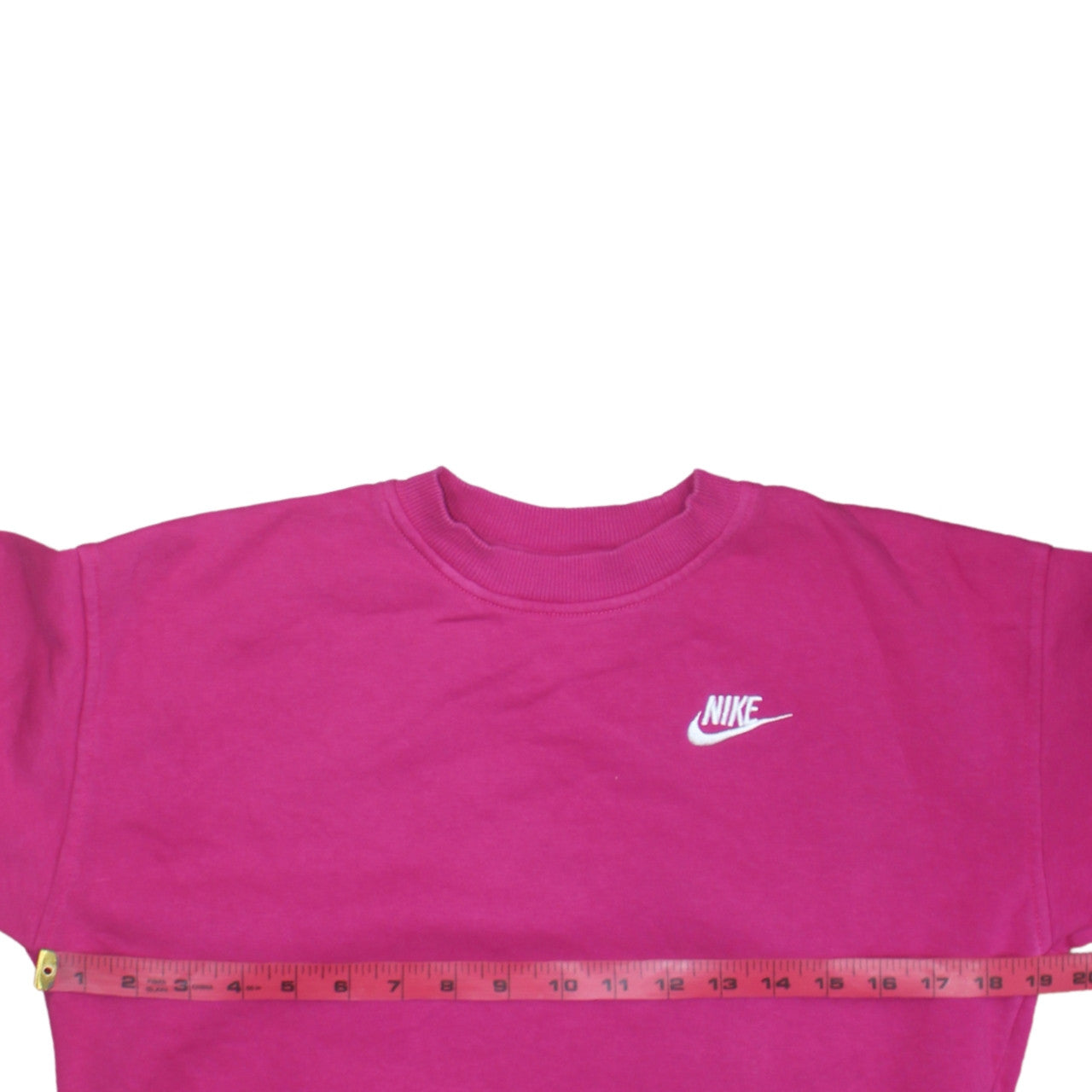 Nike Girls Pink Crew Neck Pullover Sweatshirt Size S 128–137cm