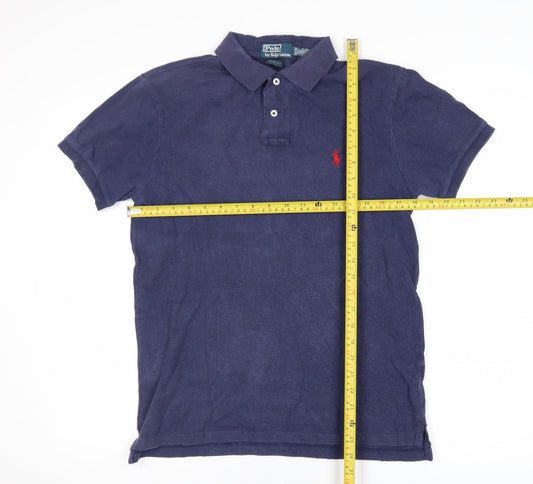 Ralph Lauren Men's Blue Slim Fit Polo Shirt Size M
