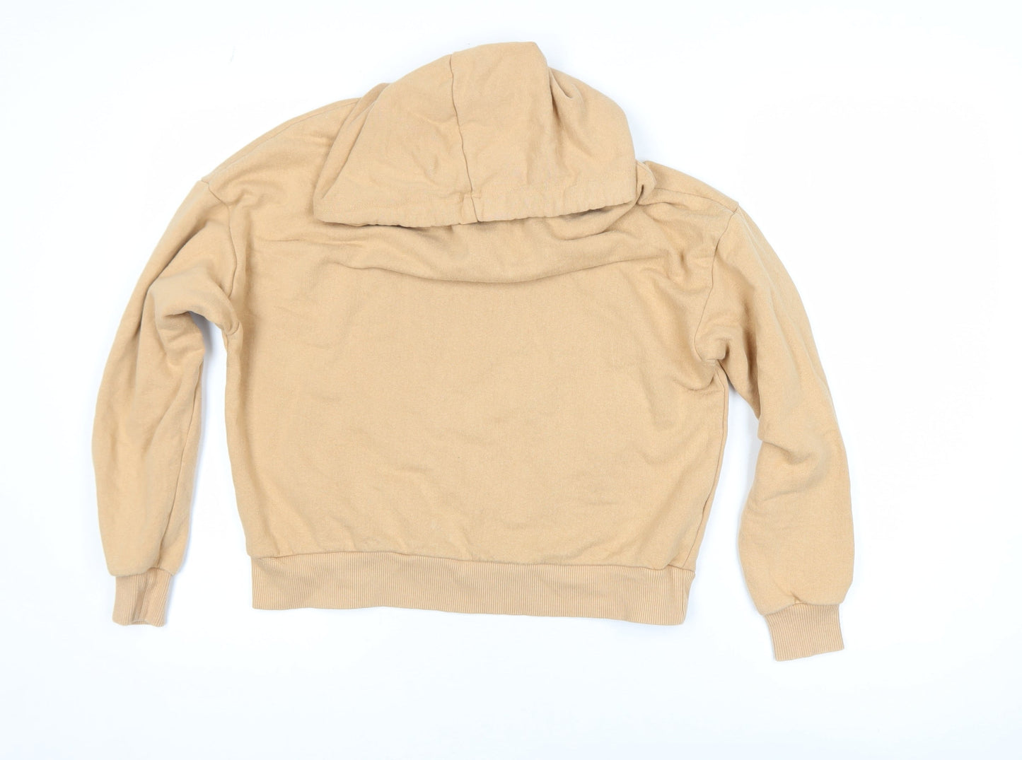 Pull & Bear Women’s Beige Pullover Hoodie Size 8 Casual Style