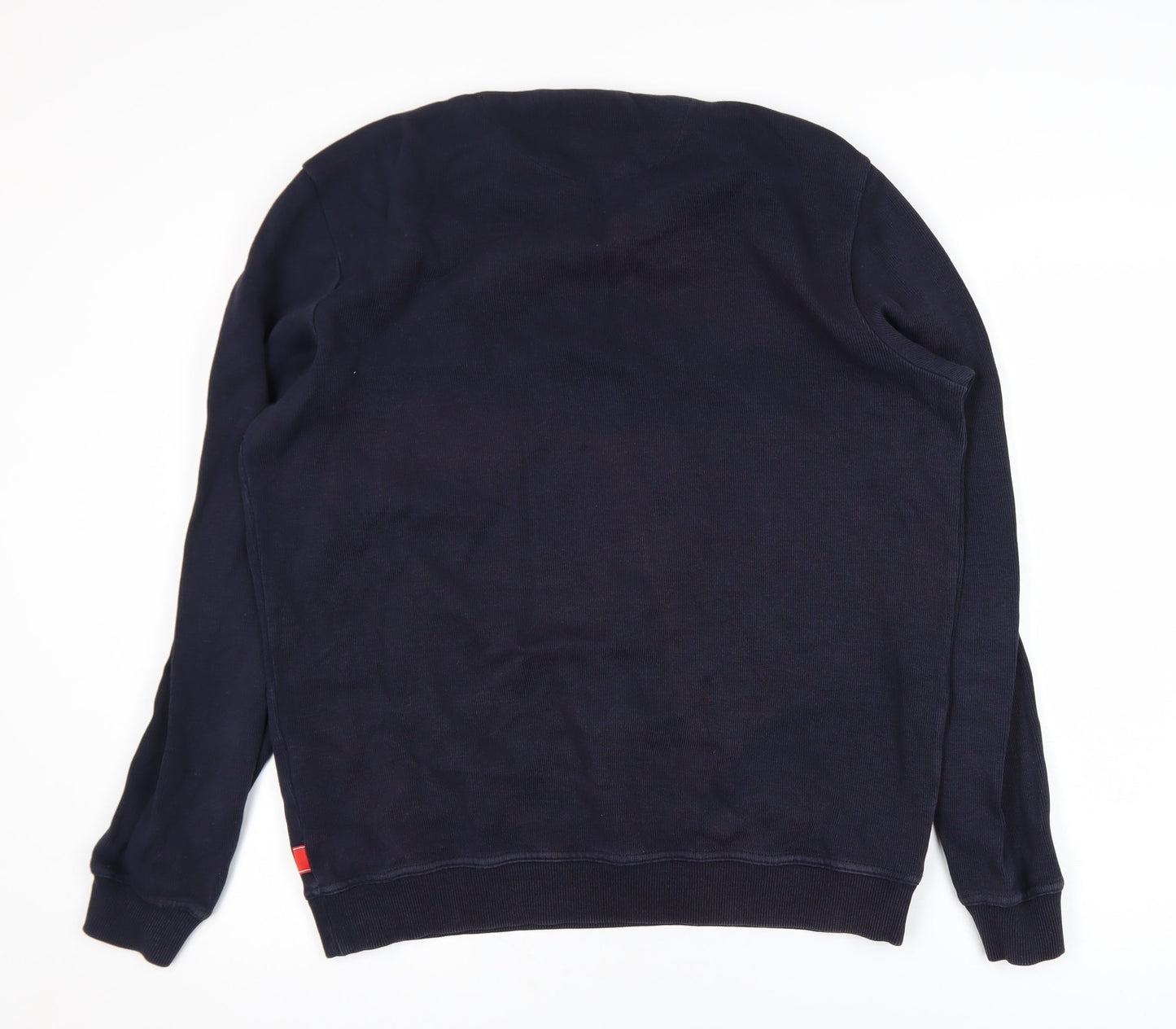 Diesel Mens Blue Logo Crew Neck Cotton Sweatshirt Size L