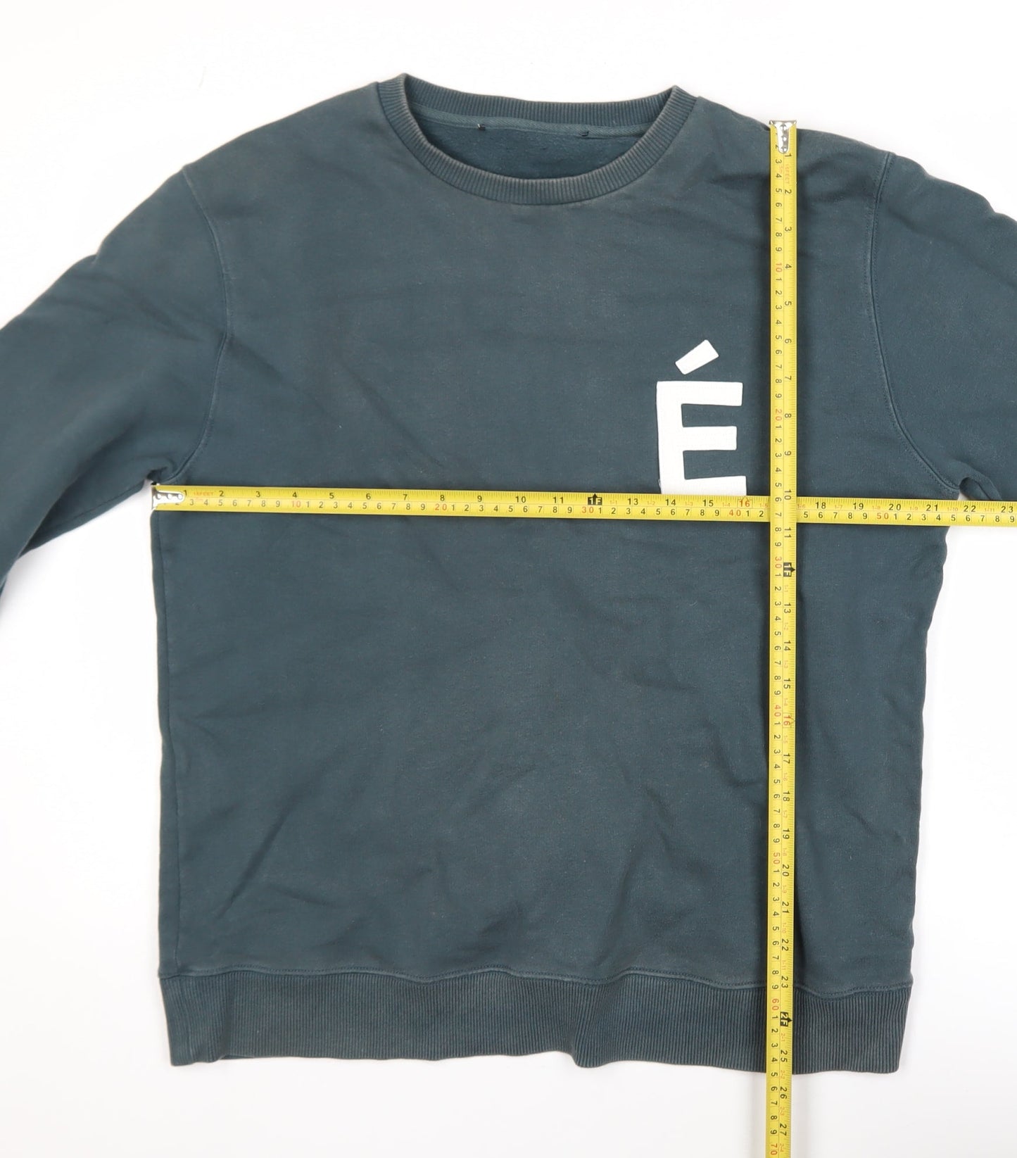 Études Men's Blue L Pullover Sweatshirt with Logo Graphic
